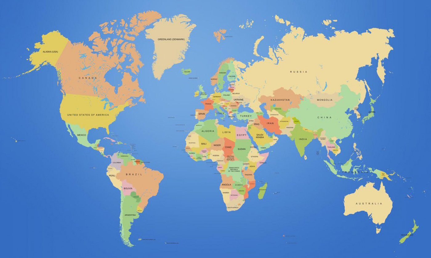 world map travel destinations